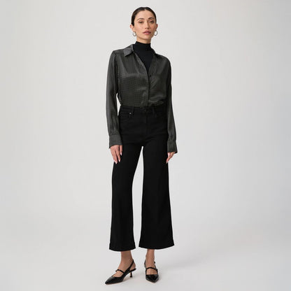 Anessa Ankle Wide Leg - Black Shadow