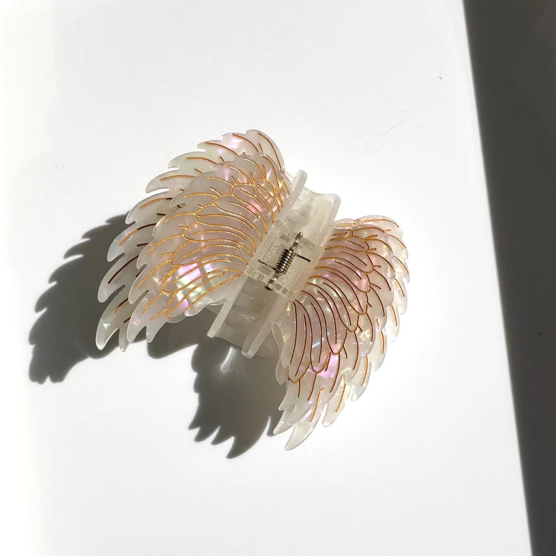 Hand-Painted Angel Wings Claw Hair Clip - Angel