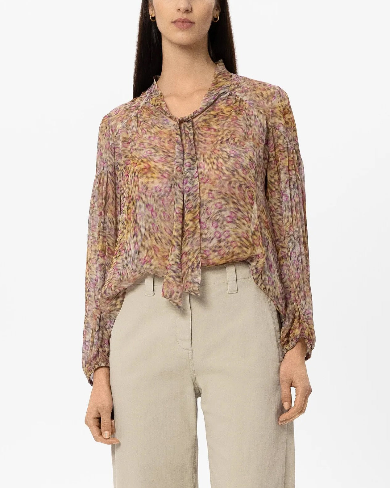 Animal Print Blouse - Multi