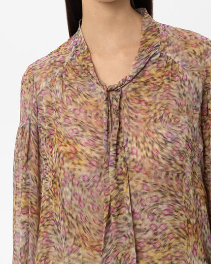 Animal Print Blouse - Multi