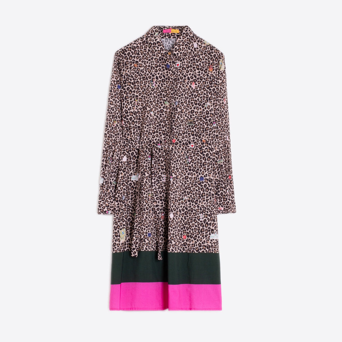 Animal Shirt Dress - Animal