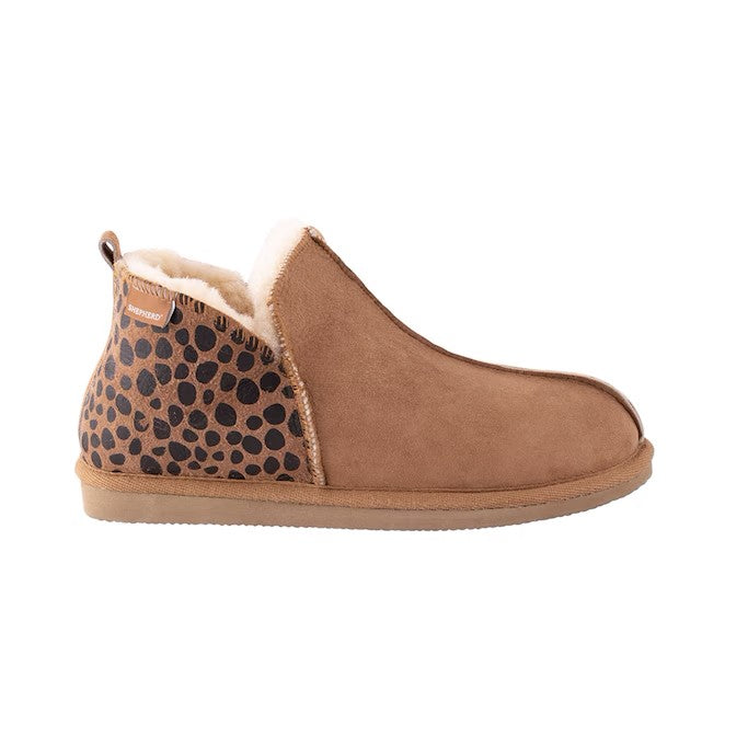 Annie Slippers - Leopard/Chestnut