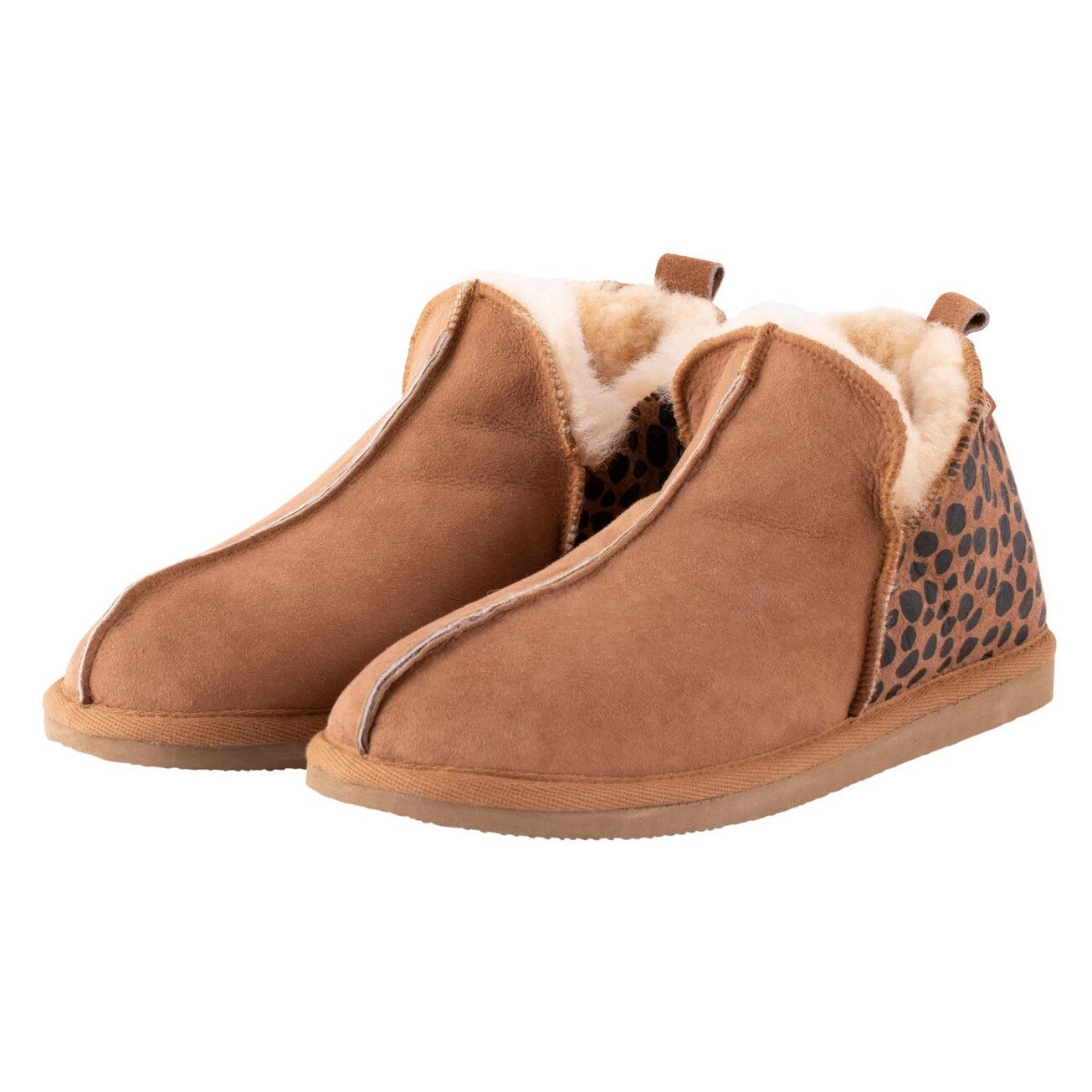 Annie Slippers - Leopard/Chestnut