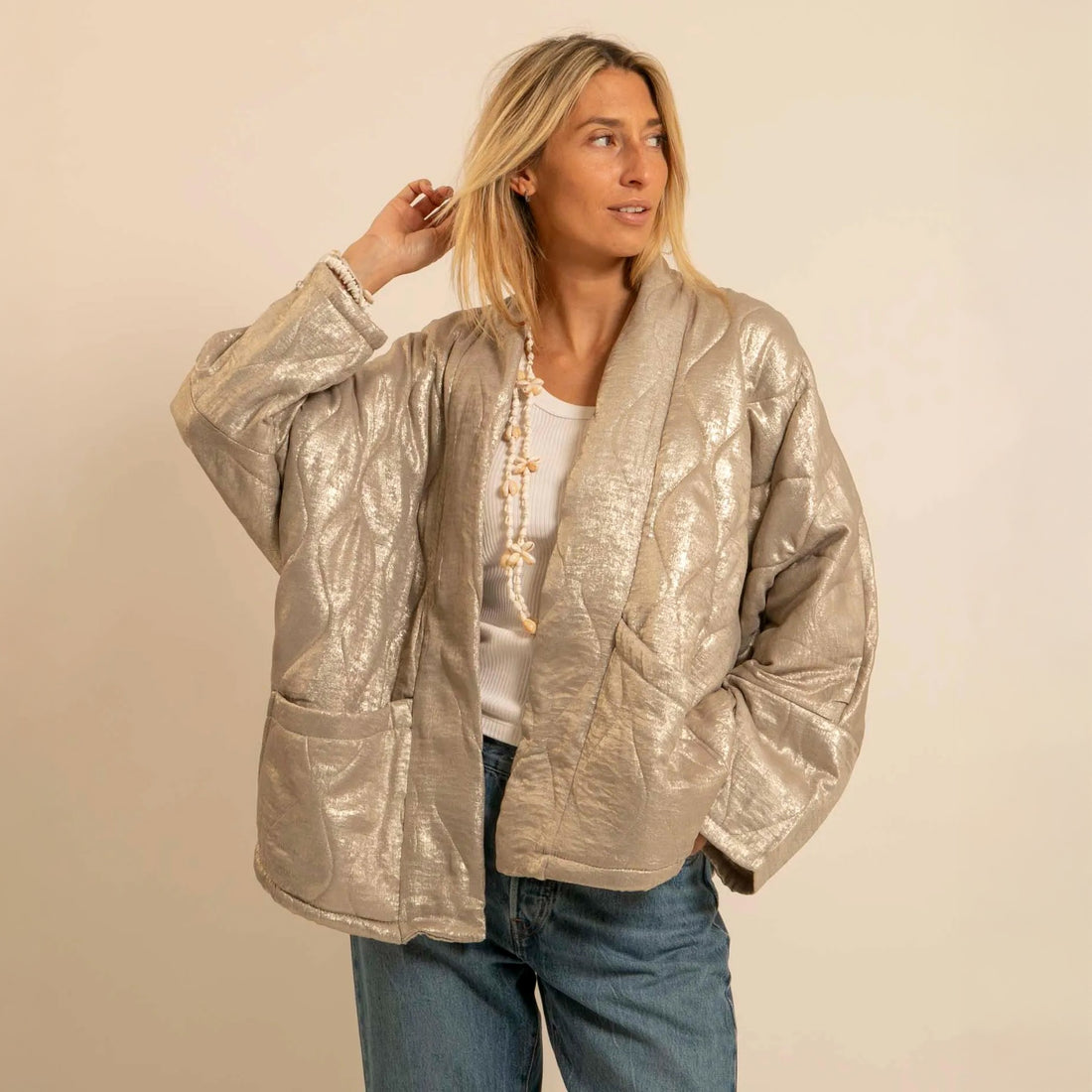 Chicago Metallic Jacket - Gold