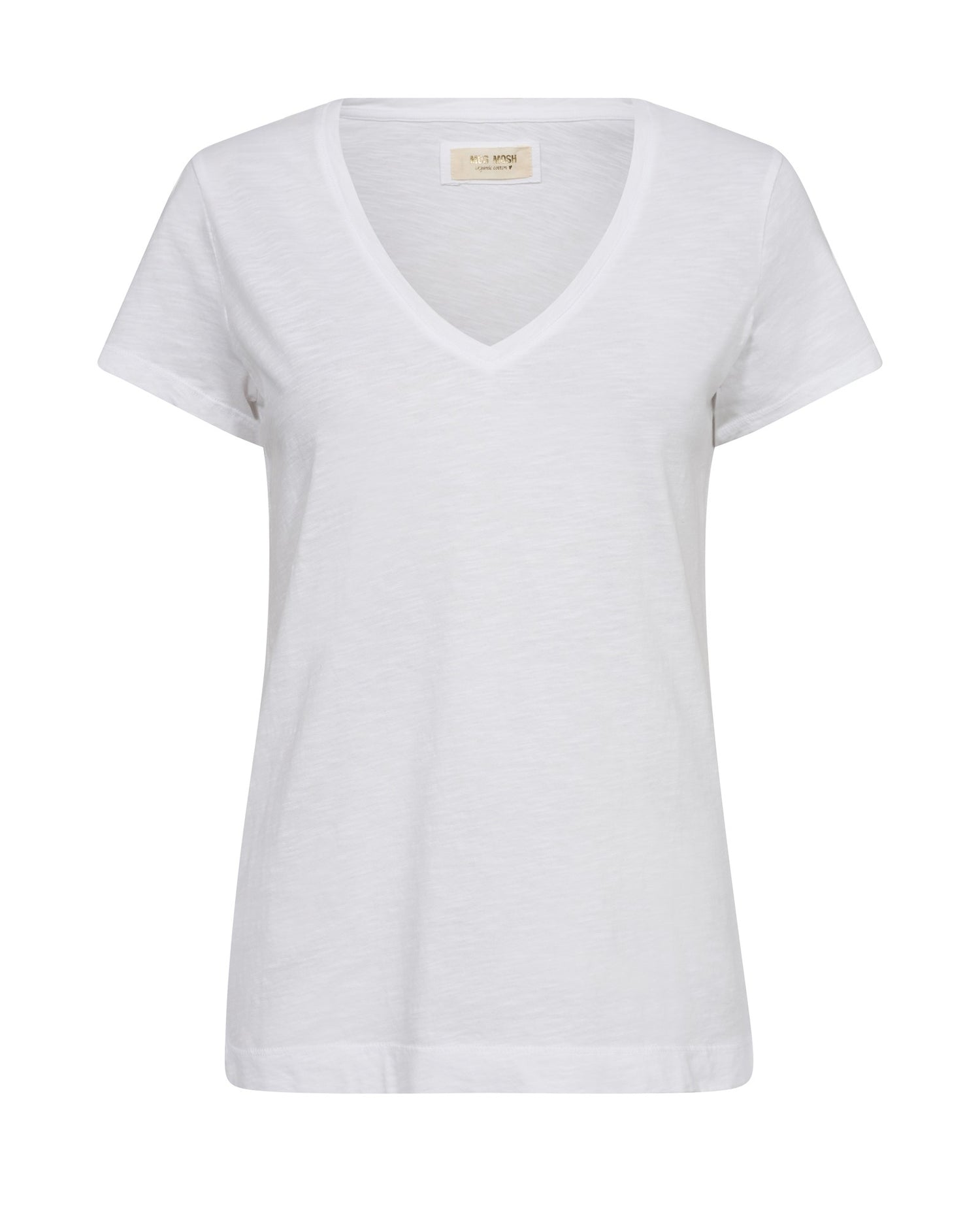 Arden Organic V-Ss Tee - White