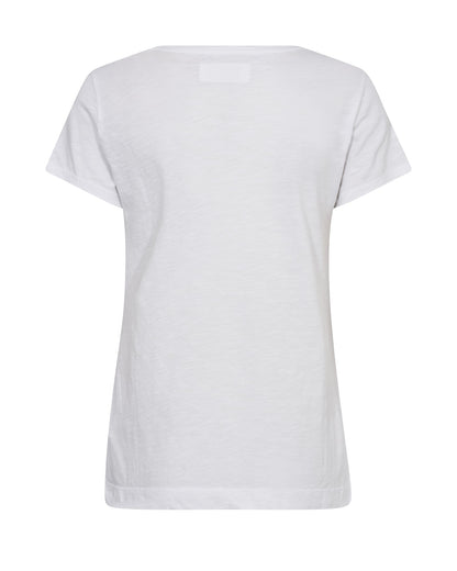 Arden Organic V-Ss Tee - White