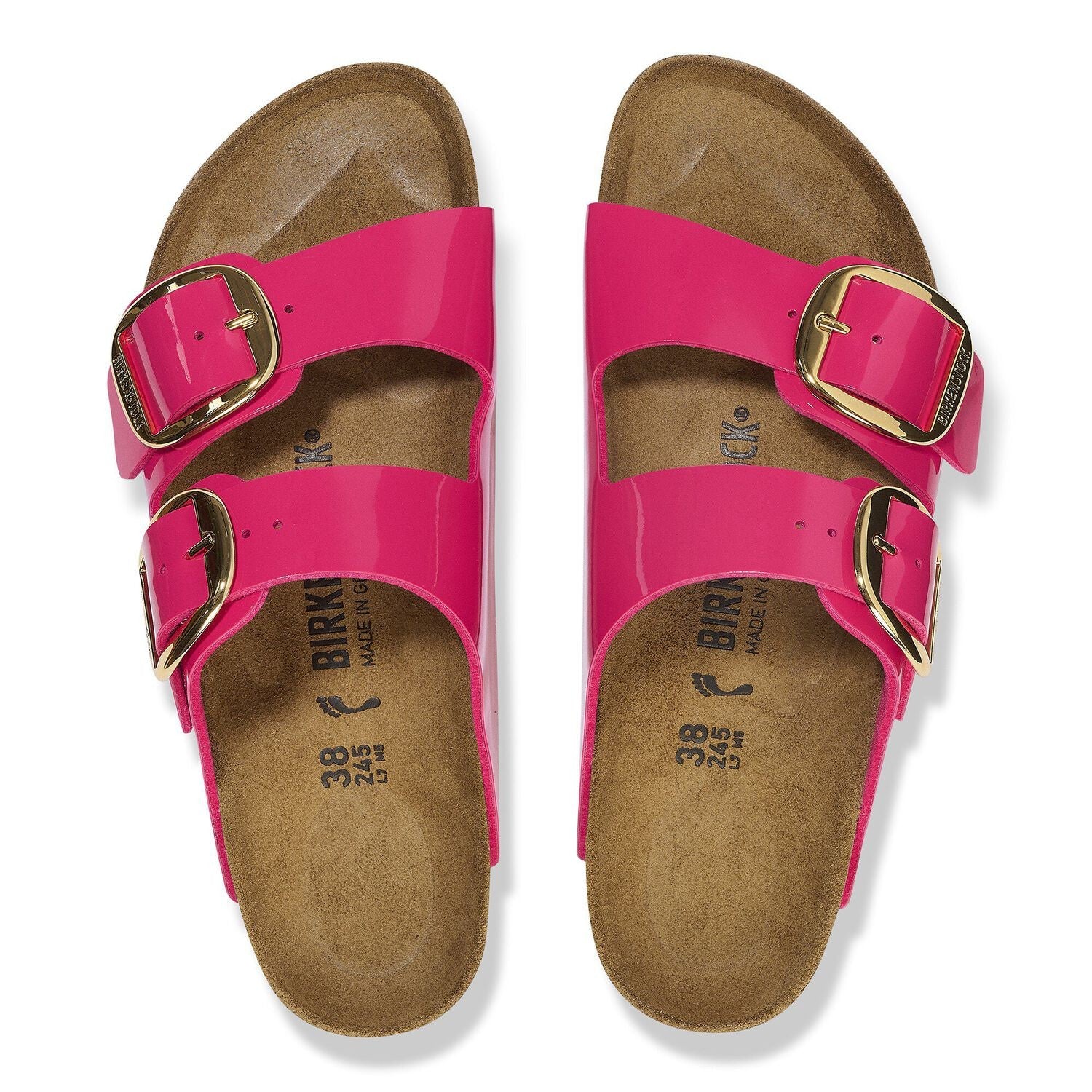 Pink and red birkenstocks on sale