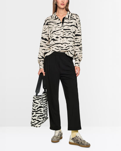 Black Relaxed Trouser - Black