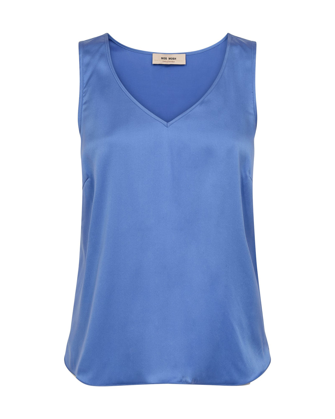 Astrid V-Neck Silk Tank Top - Ultramarine