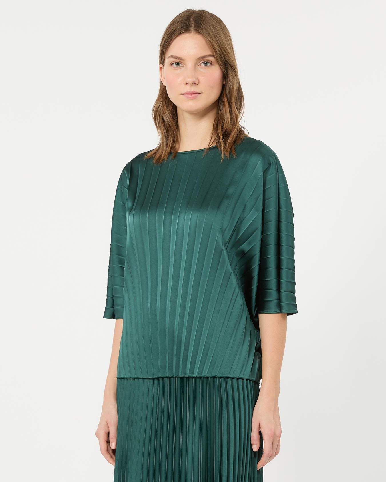 Daureo Pleated Top - Green