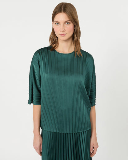 Daureo Pleated Top - Green