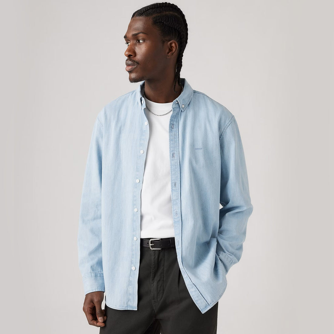 Authentic Button Down Shirt - Andre Light Wash