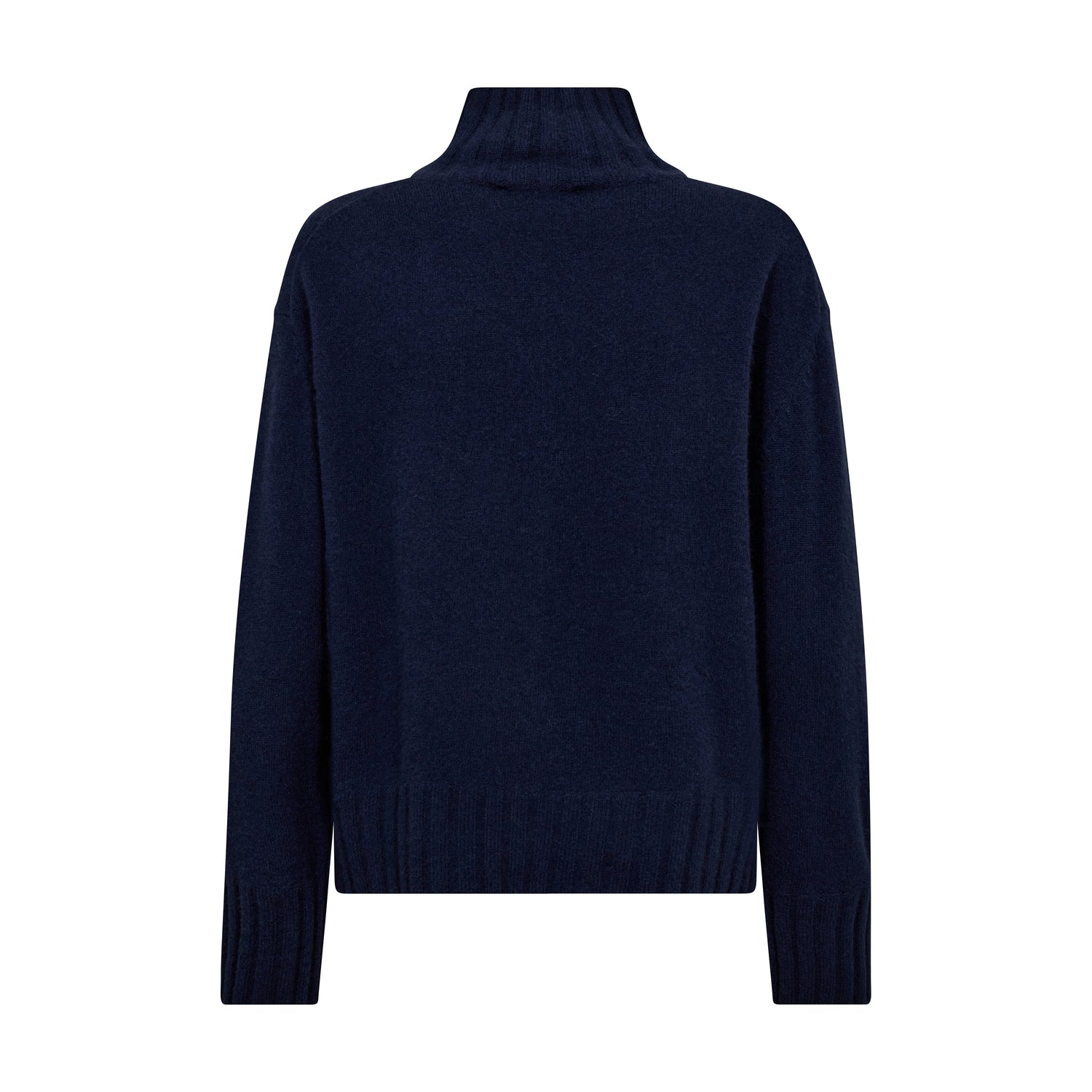 Aima Cashmere Highneck Knit - Maritime Blue