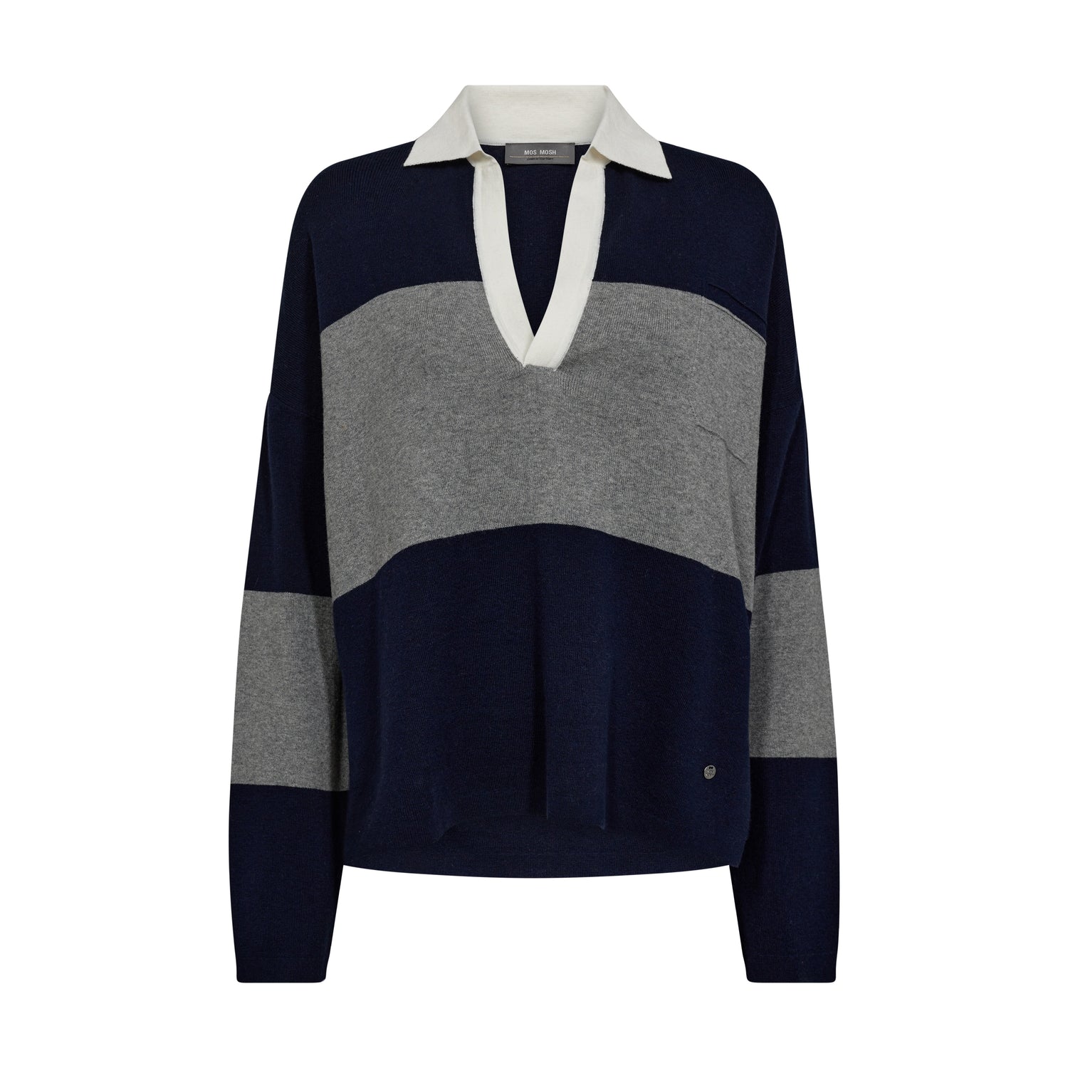 Wylie Tani Bold Stripe Knit - Maritime Blue