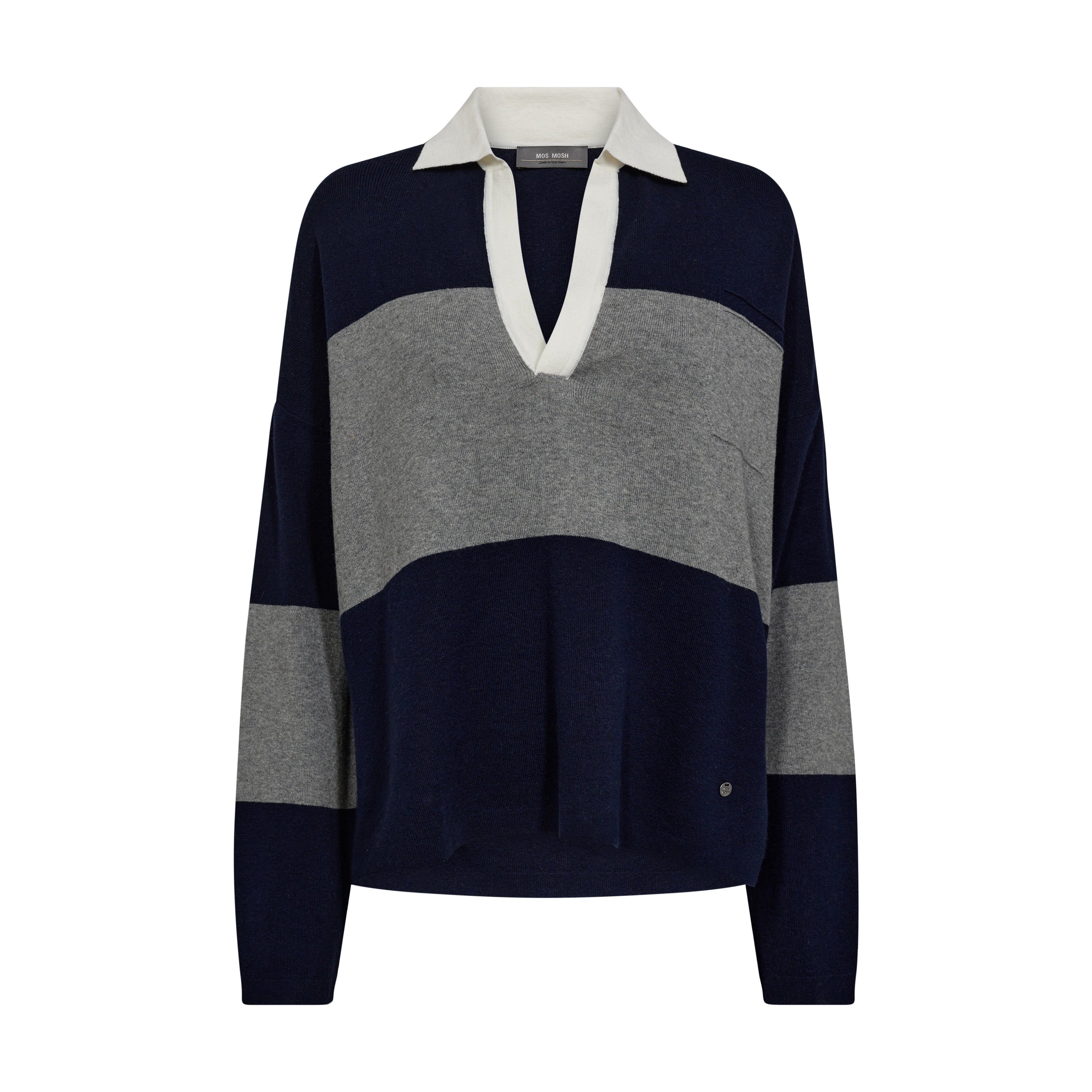 Wylie Tani Bold Stripe Knit - Maritime Blue