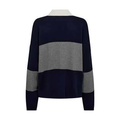 Wylie Tani Bold Stripe Knit - Maritime Blue