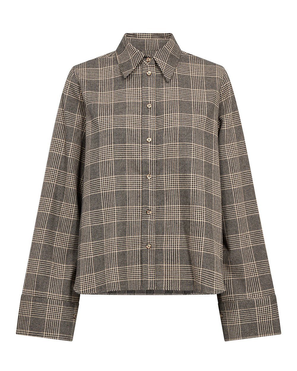 Ayen Princ Check Shirt - Black