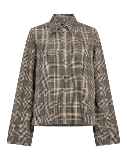 Ayen Princ Check Shirt - Black