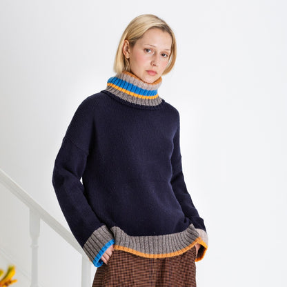 Bailey Roll Neck Jumper - Navy