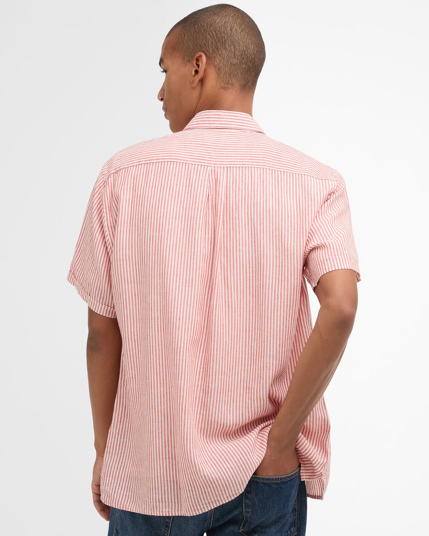 Deerpark Striped Summer Fit Shirt - Red