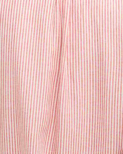 Deerpark Striped Summer Fit Shirt - Red