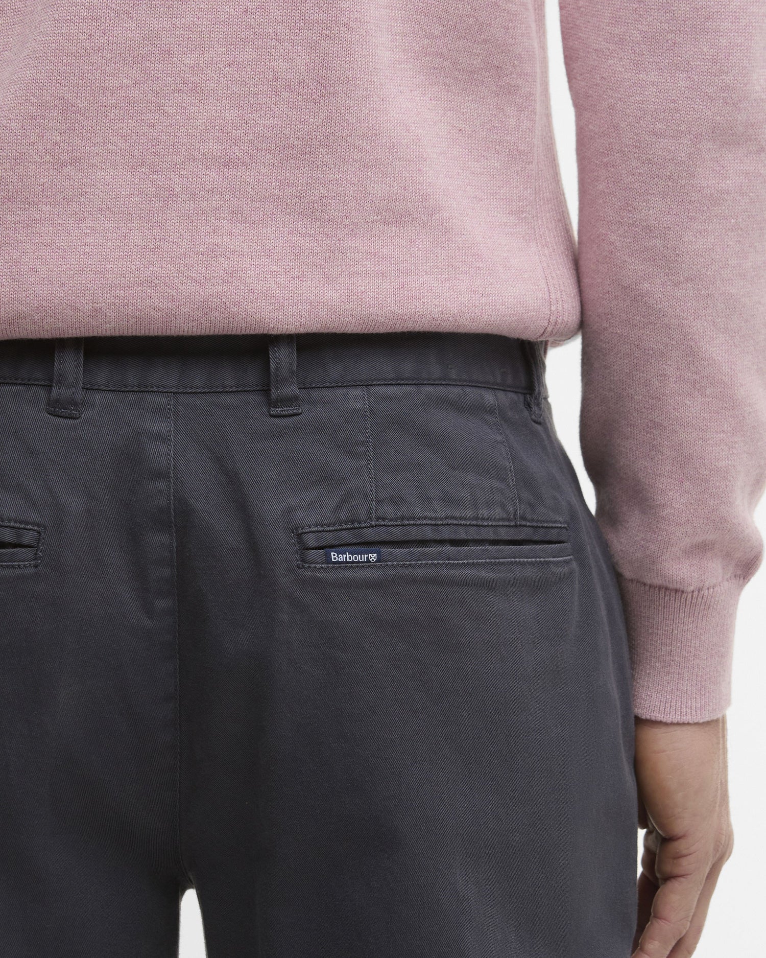 Washed Stretch Twill Tailored Trouser - Washed Navy