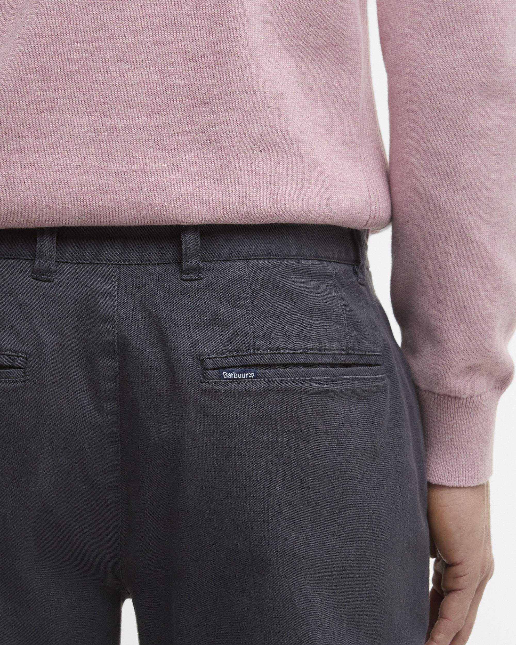 Washed Stretch Twill Tailored Trouser - Washed Navy