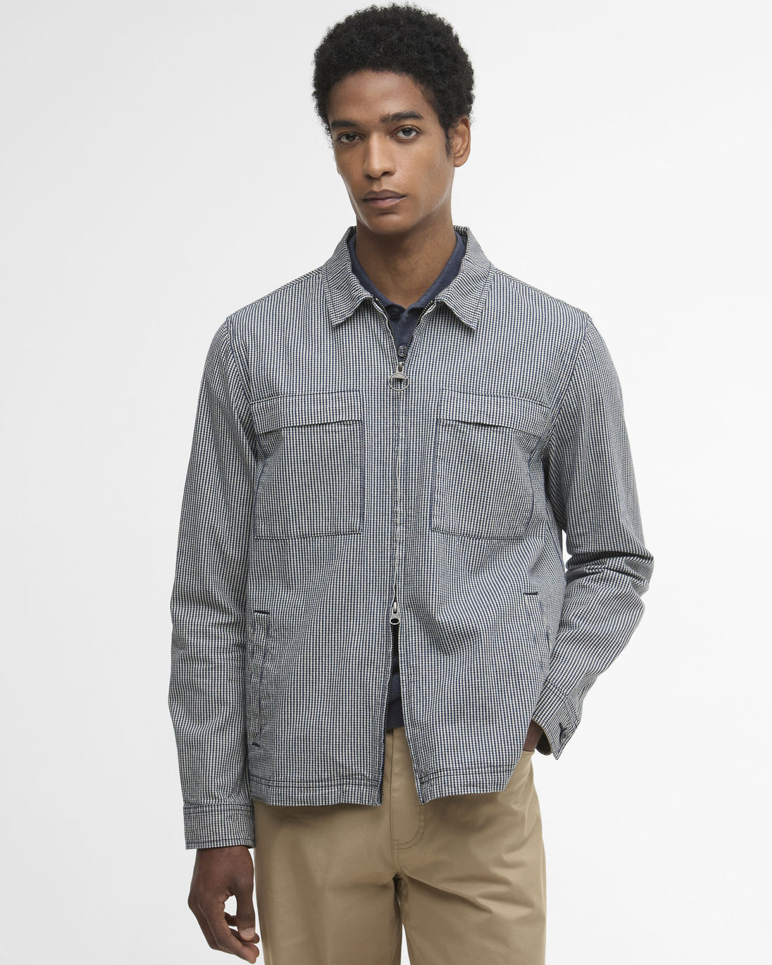 Willowburn Gingham Overshirt - Navy