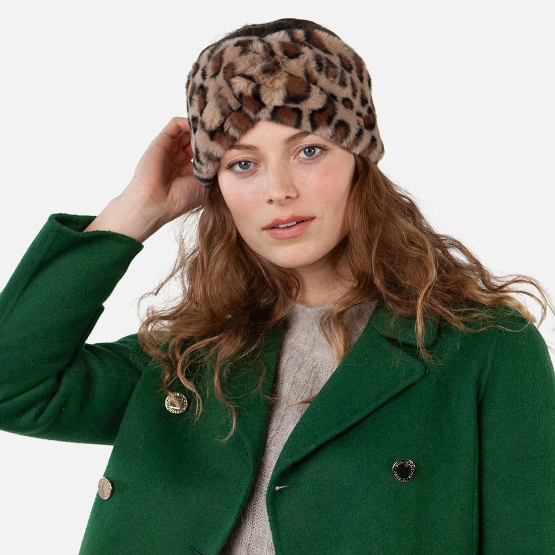 Breanne Headband - Print Brown