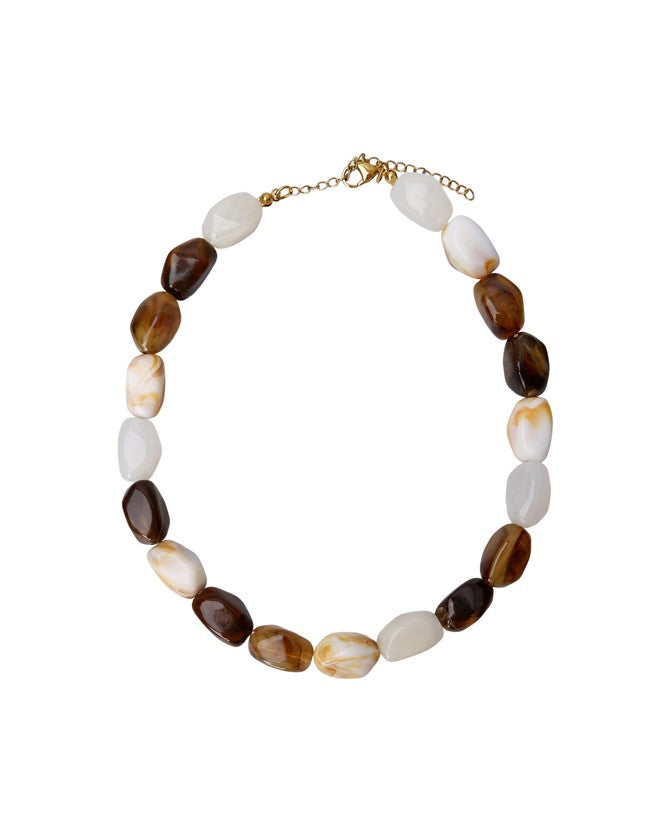 Lyon Necklace - Brown Multi