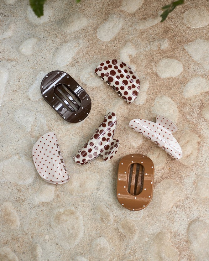 Milla Glossy Hair Claw - Nougat