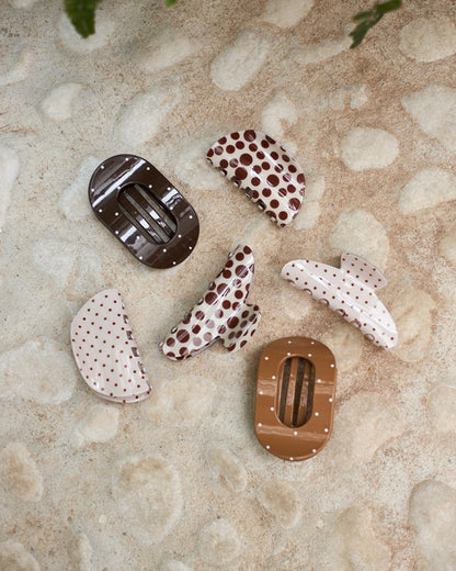 Milla Glossy Hair Claw - Nougat