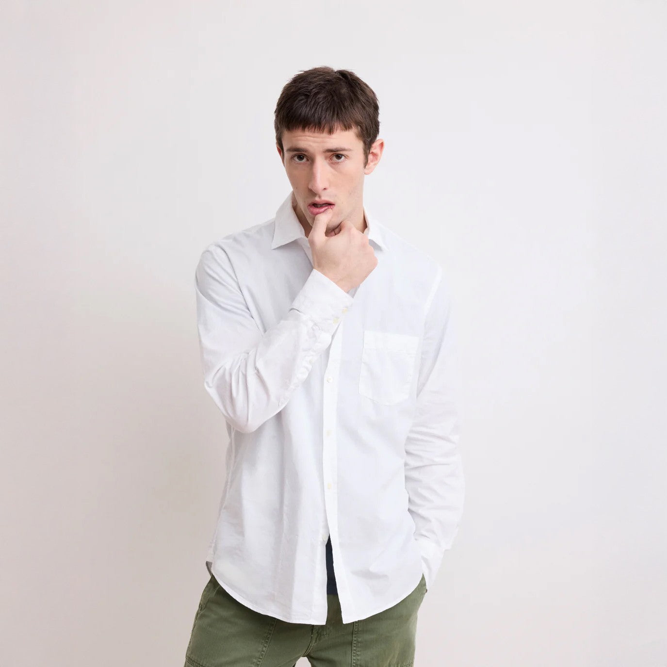 Paul 100% Linen Shirt - White