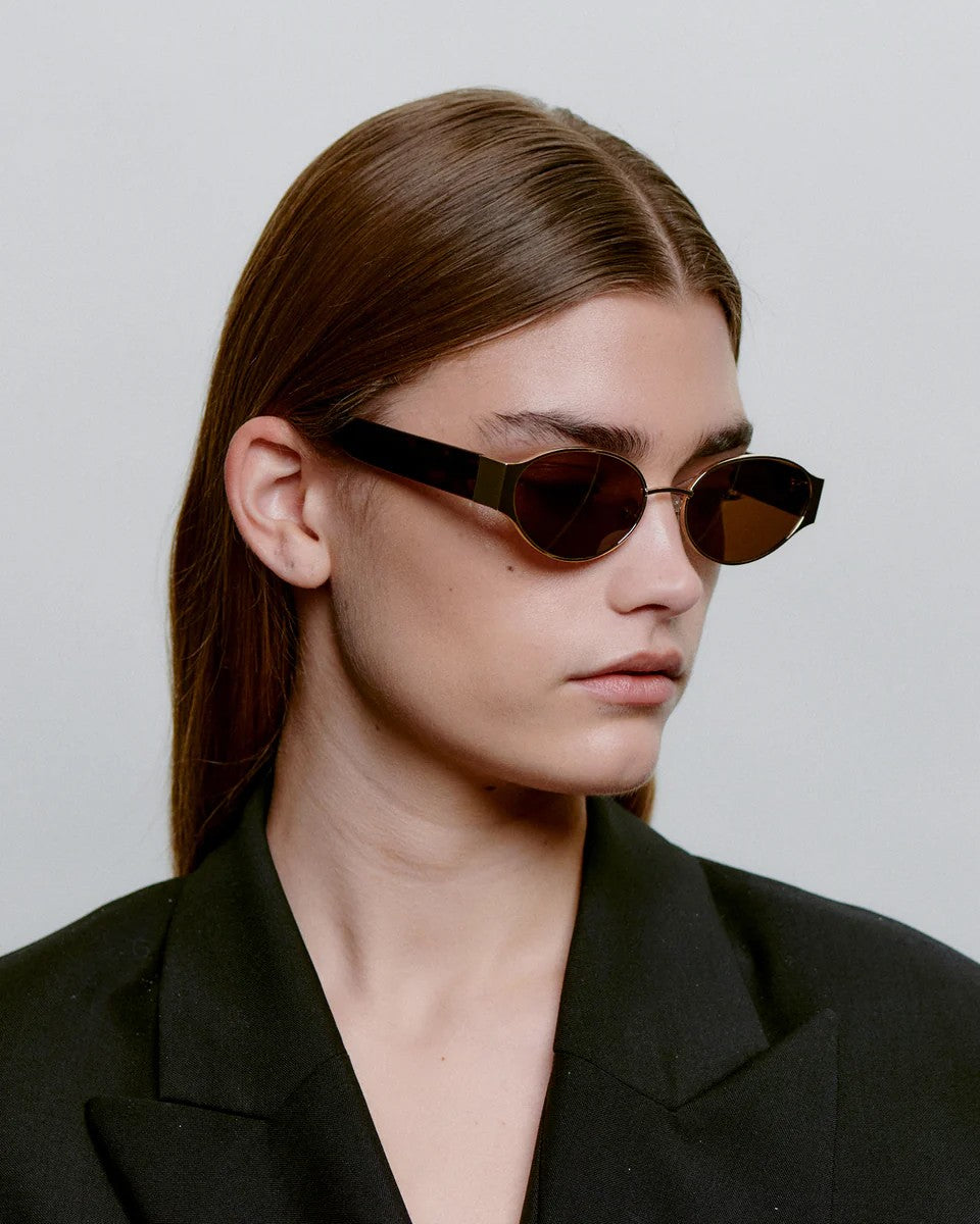 Bella Sunglasses - Gold Demi Tortoise