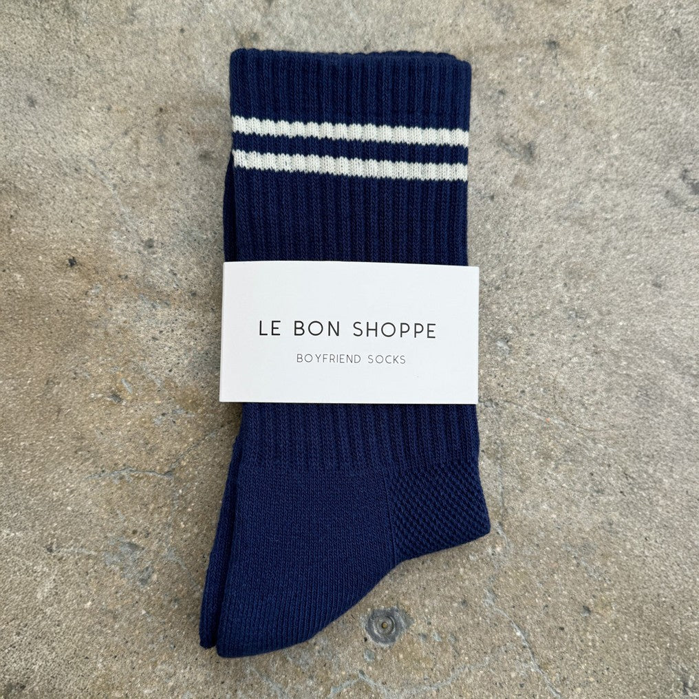 Boyfriend Socks - Navy