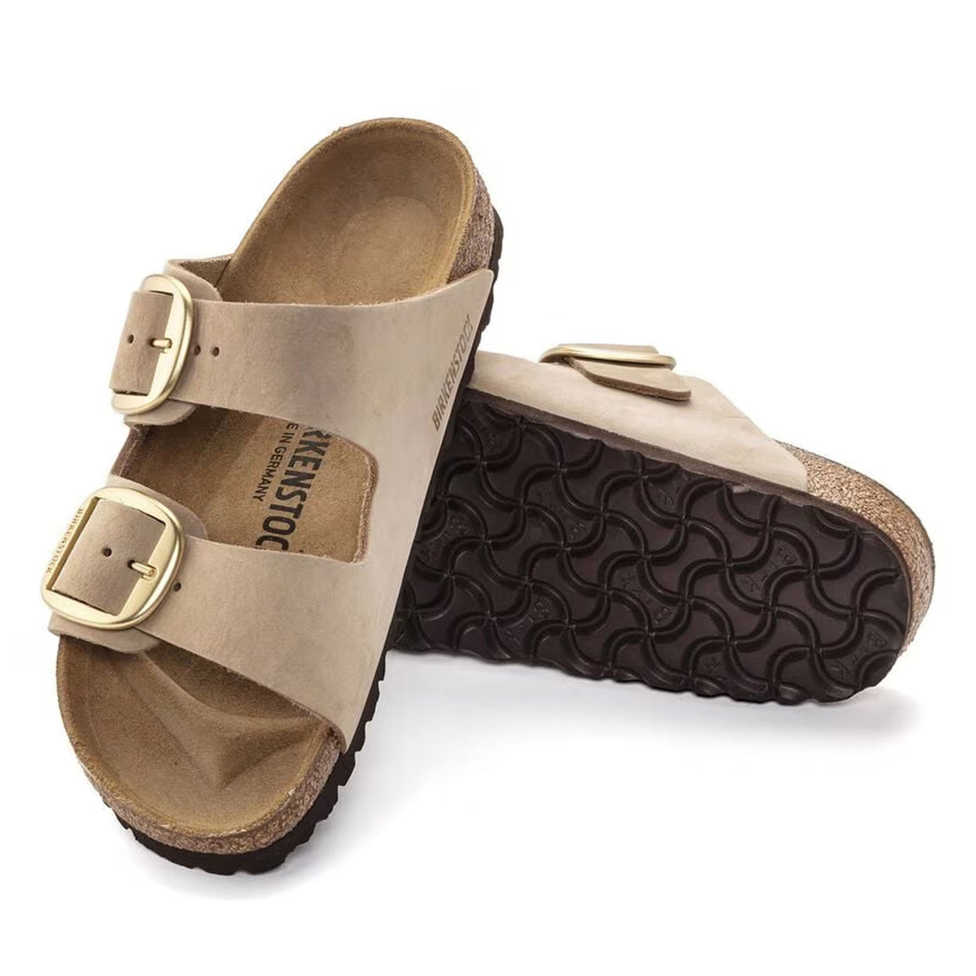 Arizona Big Buckle Nubuk Leather - Sandcastle