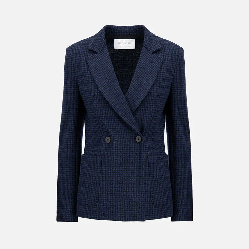 Blazer - Brown And Blue Houndstooth