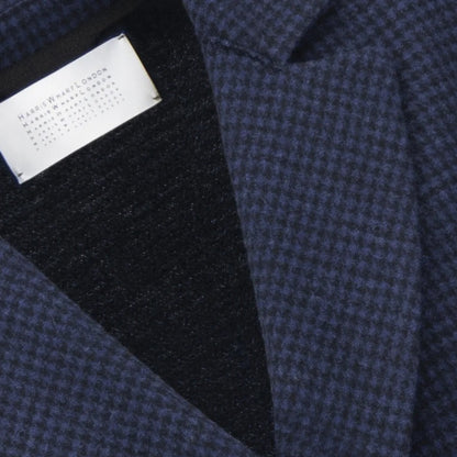 Blazer - Brown And Blue Houndstooth