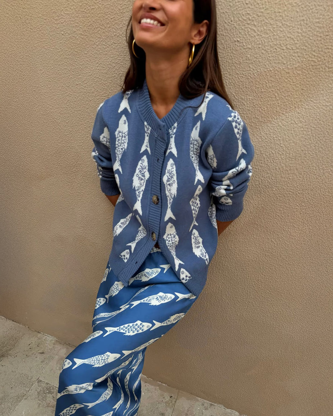 Blue Marina Hollie Cardigan - Blue