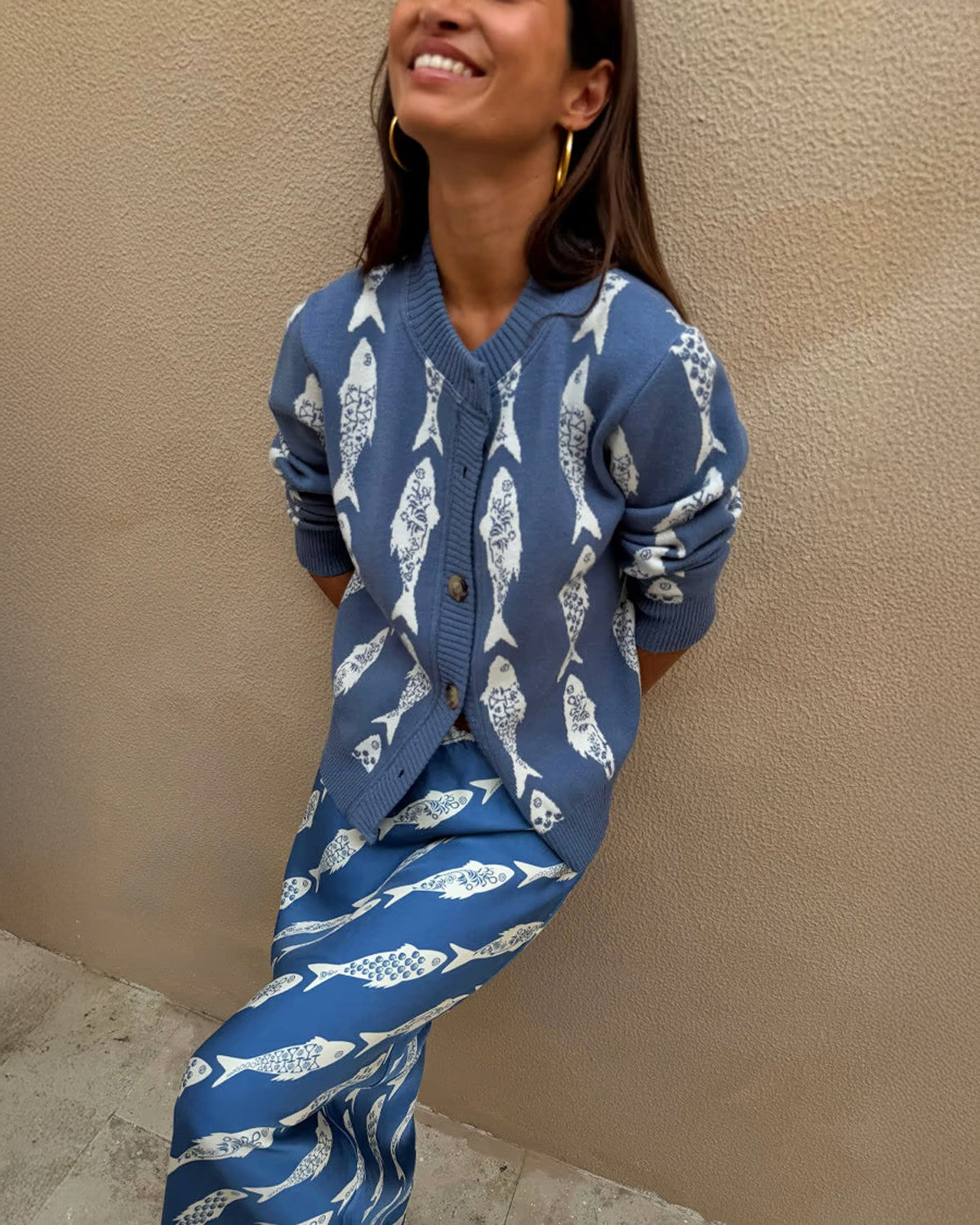 Blue Marina Hollie Cardigan - Blue