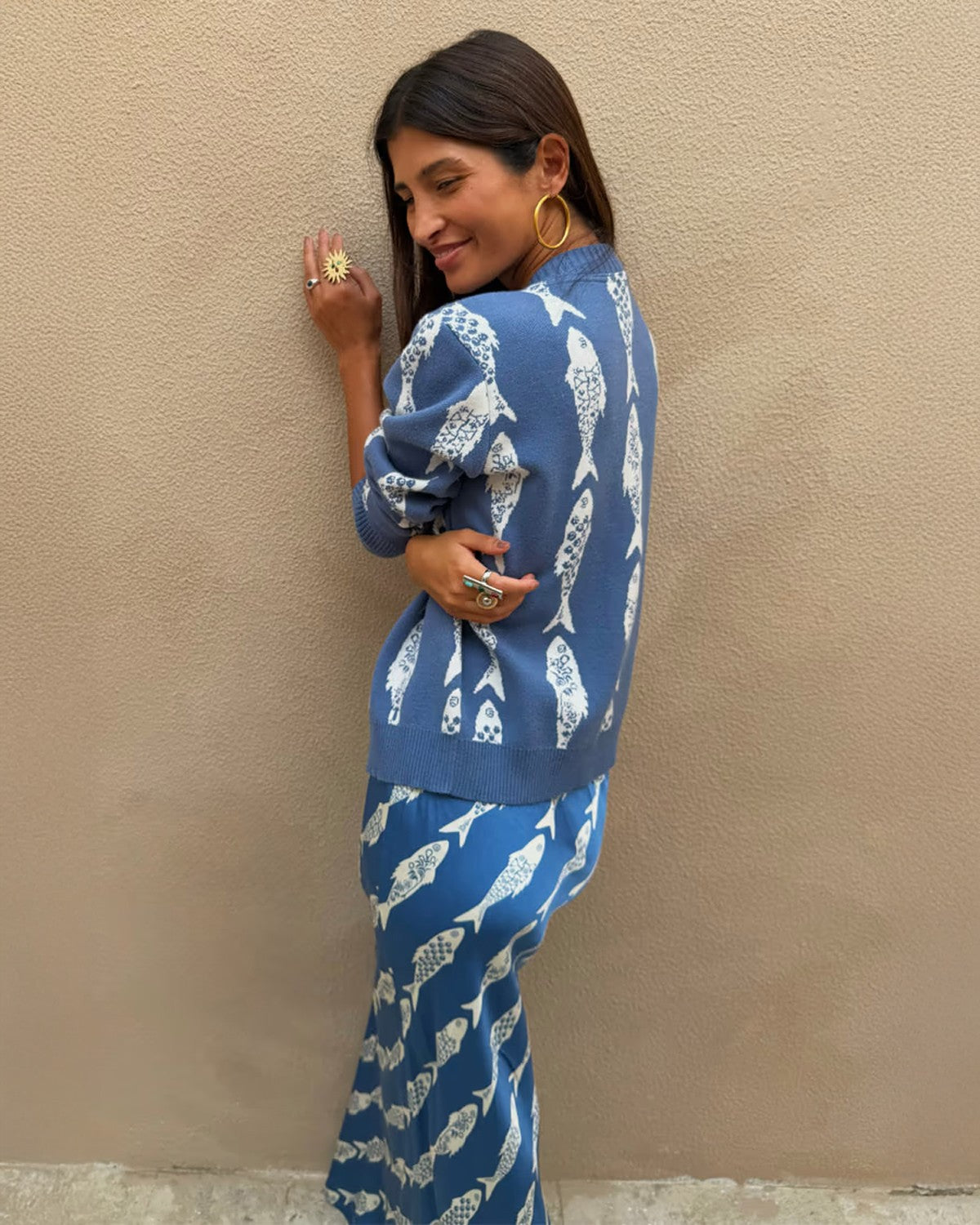 Blue Marina Hollie Cardigan - Blue