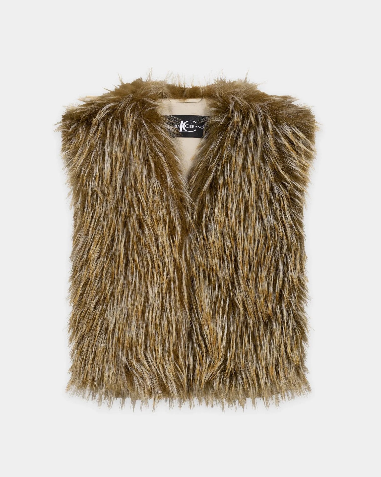 Boho Faux Fur Gilet - Olio