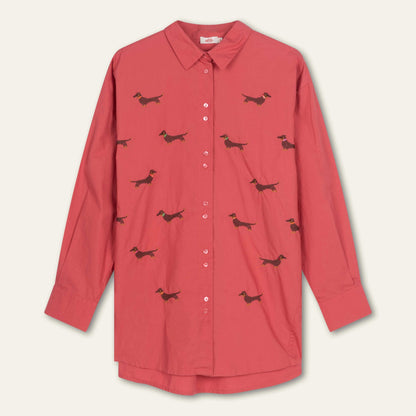 Boomka Blouse - Solid Holly Berry