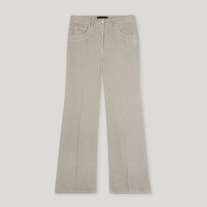Bootcut Velvet Pant - Oyster