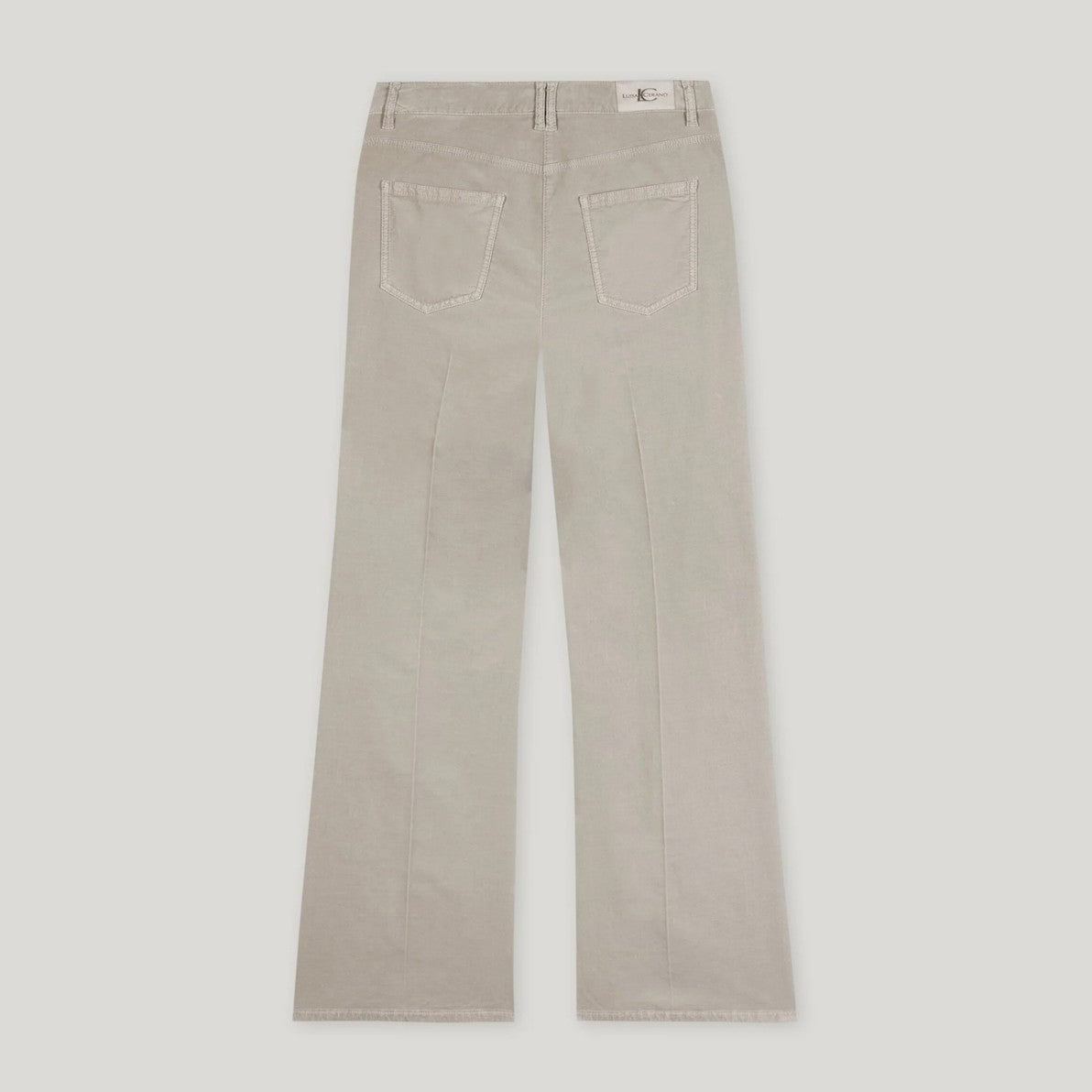 Bootcut Velvet Pant - Oyster