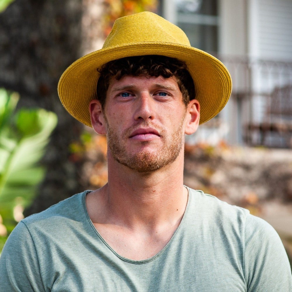 Borsalino Hat - Yellow