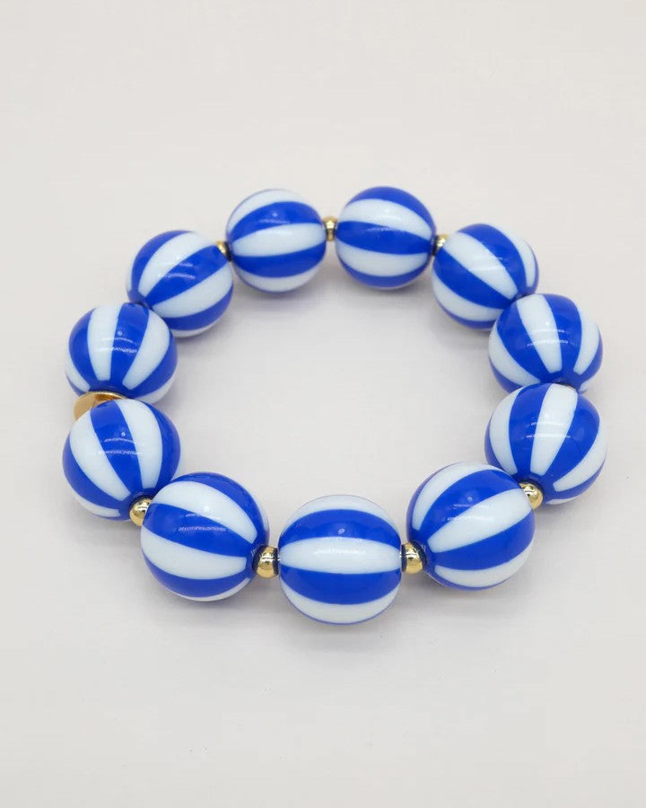 Bracelet Bobble - Blue Stripe