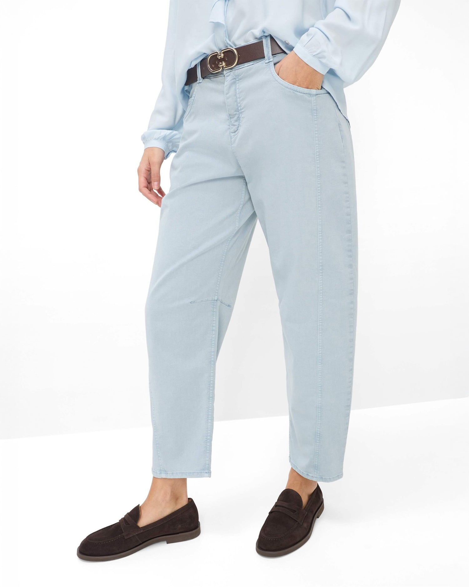 Megan 5 Pocket Trousers - Vintage Blue