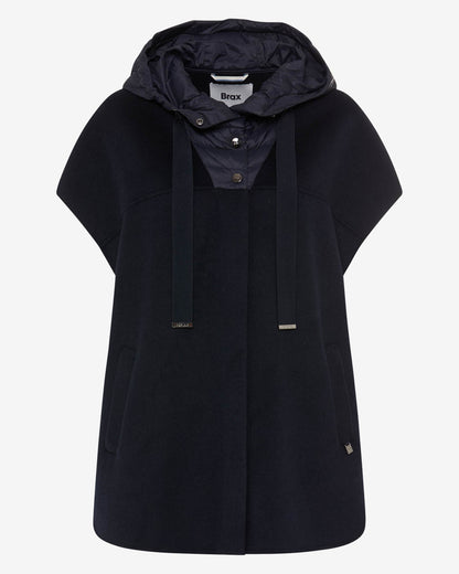 Holly Cape Jacket - Navy