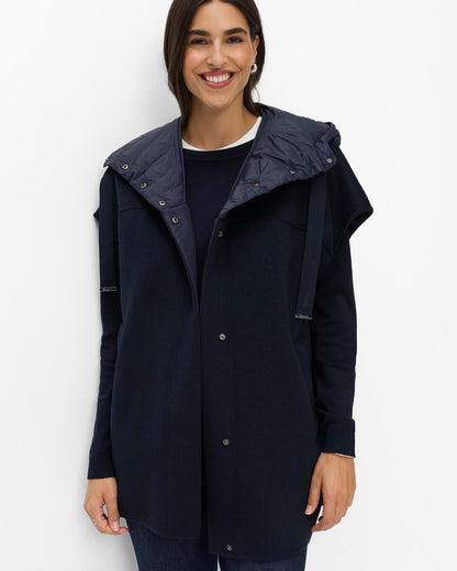 Holly Cape Jacket - Navy